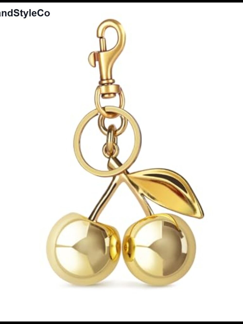 OVRUNS Cherry Bag Charm Cute Accessories Sparkling Purse Charms for Women
